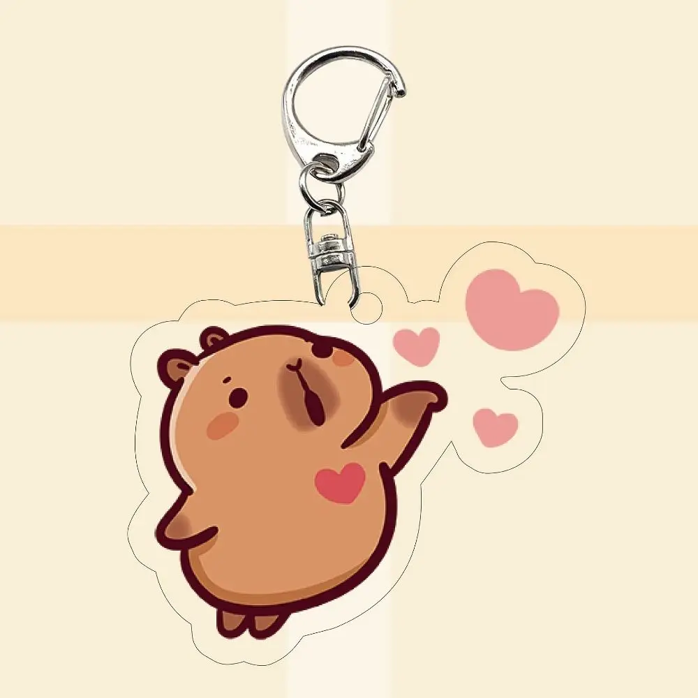 

Acrylic Capybara Acrylic Keychain Hanging Accessory Capybara Cute Capibara Bag Hanging Creative Funny Kapibara Pendant Unisex