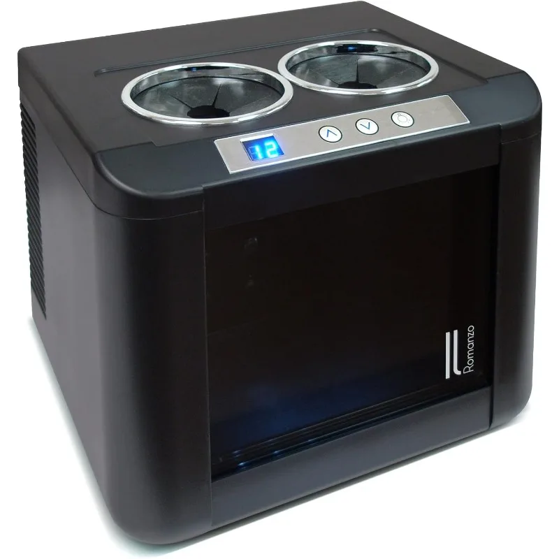 Vinotemp IL-OW002 Chiller Refrigerator Open Countertop Freestanding Design Electric Wine Cooler Adjustable Temperature Control