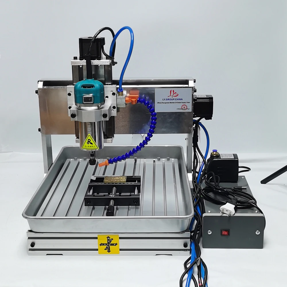 5 Axis CNC 6040 Wood Router 1500W 4 Axis Metal Milling Aluminum Engraving Carving Machine 3040 PCB Engraver with Water Tank