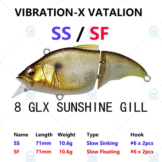 Japan Megabass Vibration-x Vatalion Ss /sf 71mm 10.6g Jointed Body Slow  Sinking Floating Fishing Lure Minnow Jerkbait Sea Tackle - Fishing Lures -  AliExpress