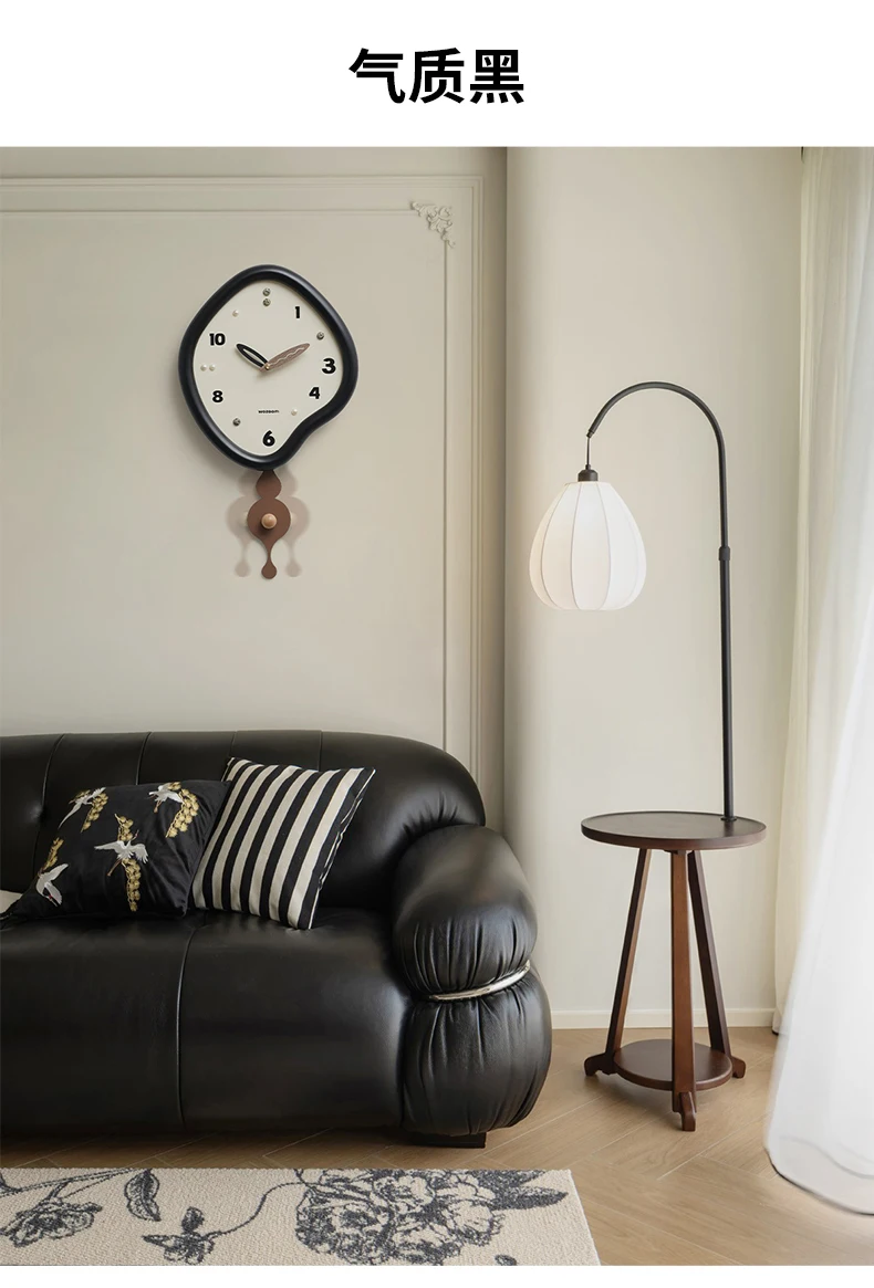 Description Picture 4 of itemAesthetic Unique Clock Advanced Sense New Creative Simple Wall Battery Decor Design Parts Minimalist Wanduhren Pendulum Clock