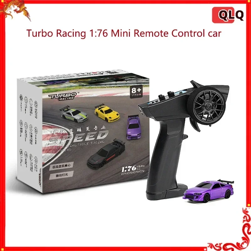 Turbo Racing 1:76 Mini Telecomando Desktop Toy Car Full Scale Telecomando Car C72 Set Mini Rc Color Car Shell