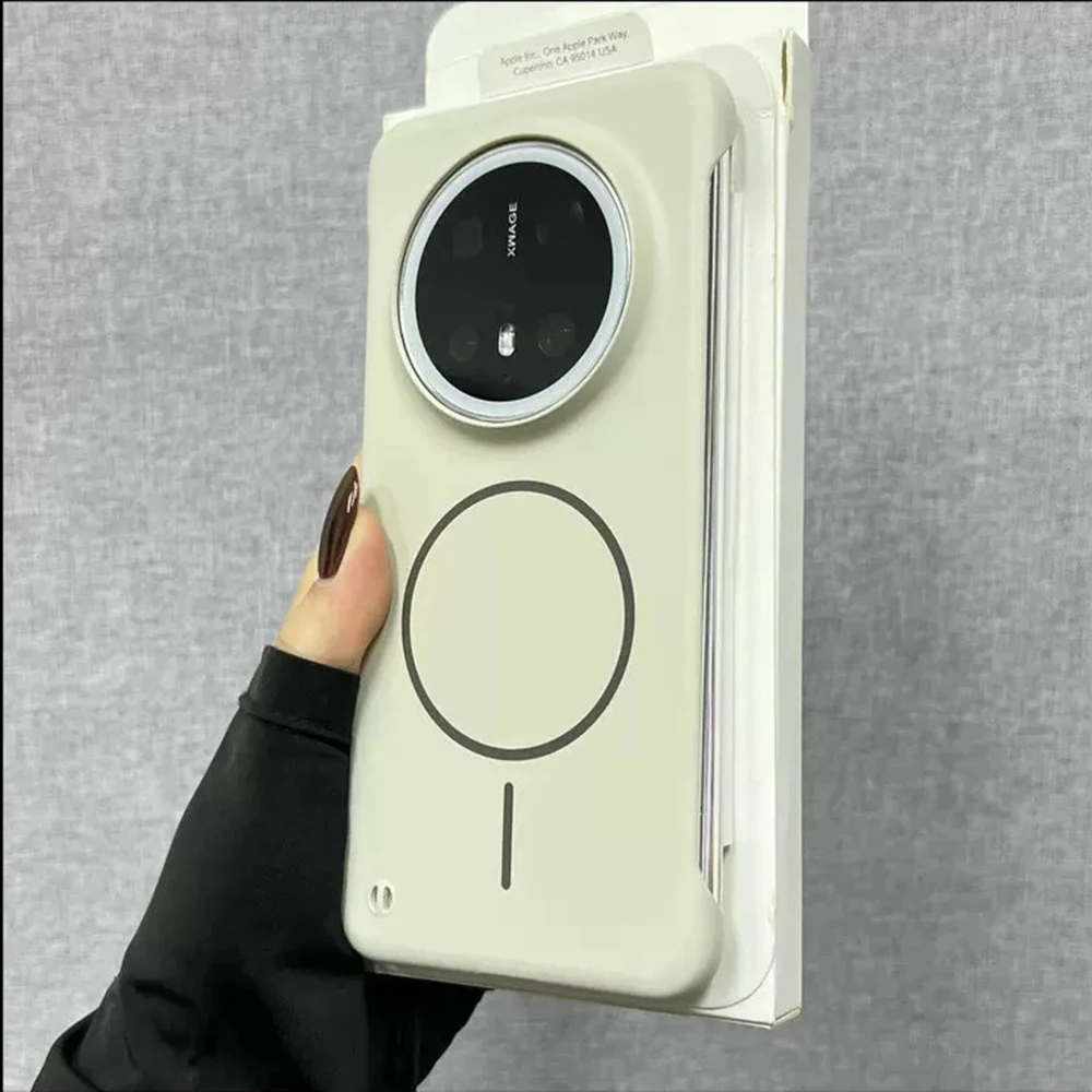 Ultra Slim Frameless Magnetic Wireless Charging Phone Case