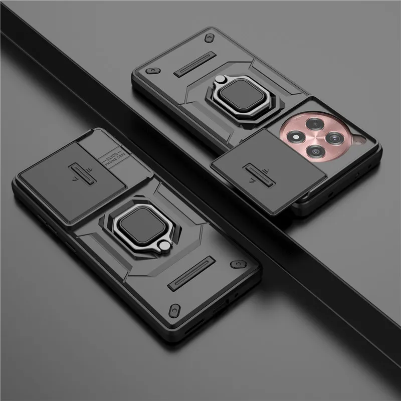 Per Oneplus 12R Cover Per Oneplus 12R 5G Case 6.78 Pollici Lens Scorrevole Window Protector Armor Supporto Antiurto Paraurti Magnetico