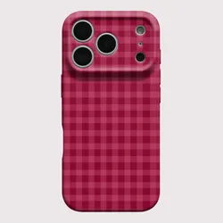 Vintage Chic Shockproof Phone Case with Retro Grid Design - iPhone 12 Mini (JSS237)