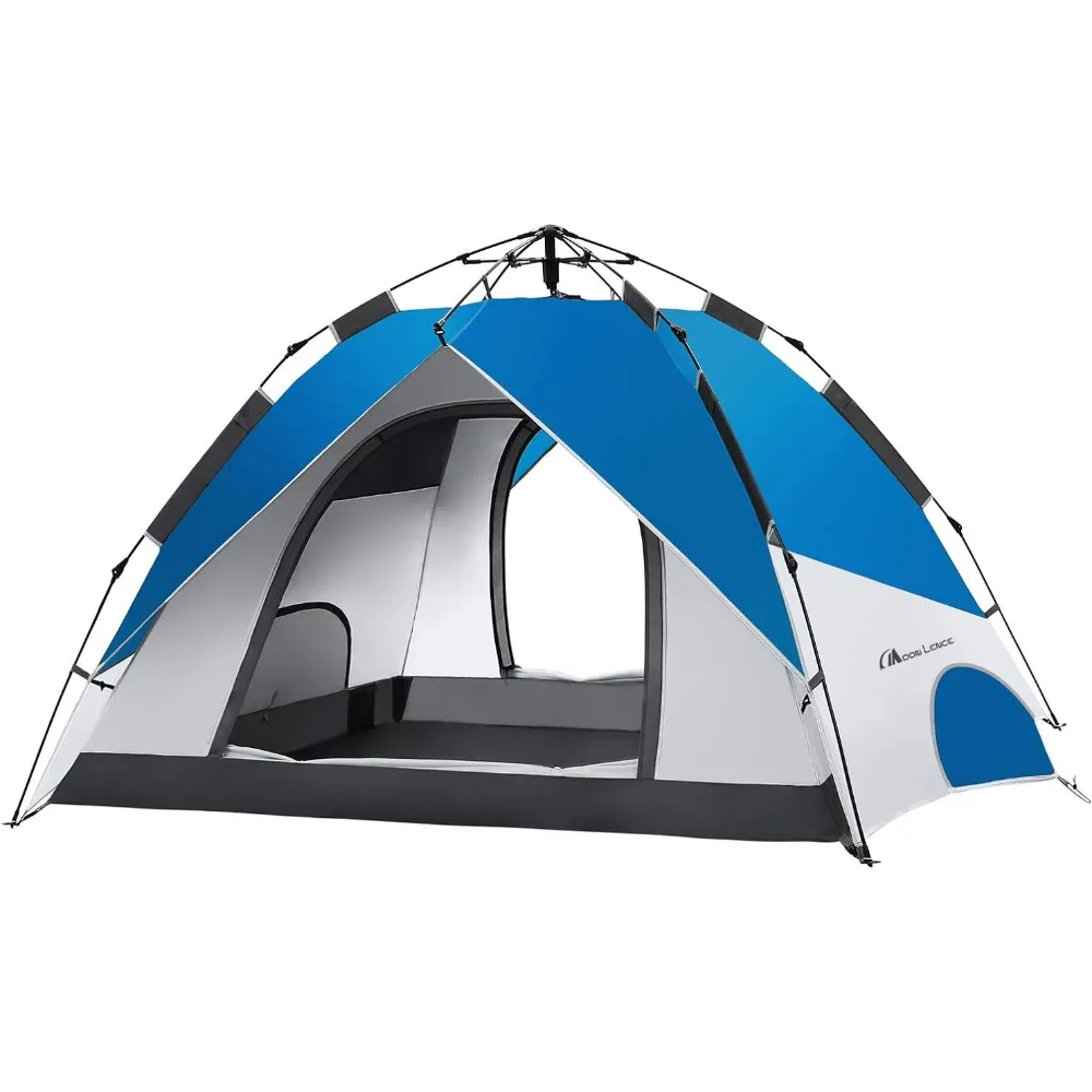 

Pop up tent, family camping tent, 4-person portable instant automatic tent, waterproof and windproof camping, mountaineering