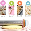 Adjustable Stainless Steel Rolling Pin with 4 Thickness Removable Rings Versatile Dough Roller for Baking Pizza Bakeware Tools 3