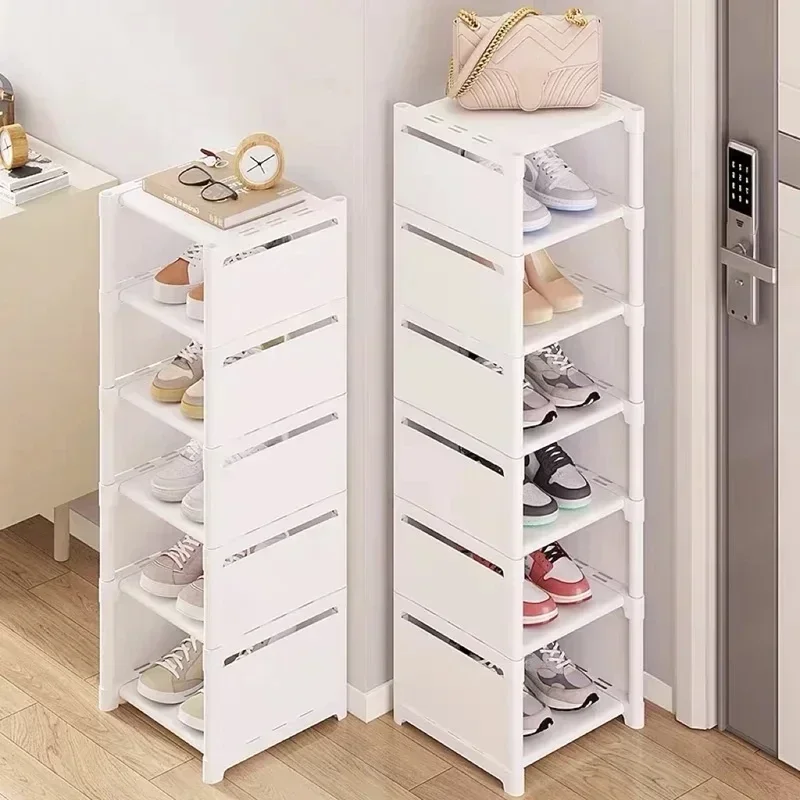Wall Corner Stackable Shoe Organizer Shelf