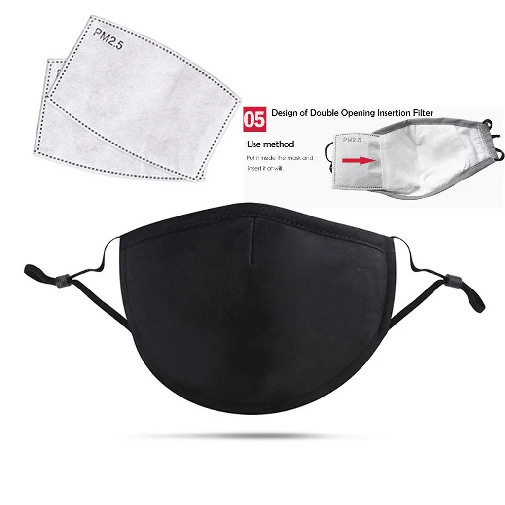 Women Fashion Printing Windproof Fog Haze Mask Washable Reusable Mask Outdoor Dust-Proof Face Protective Reusable face mask