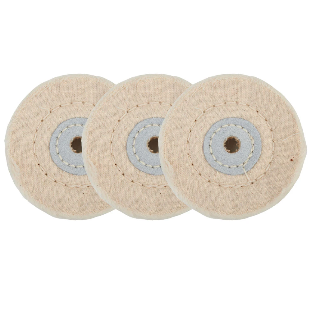 

3pcs 3'' Cloth Buffing Polishing Wheel Grinding Head 10mm Bore For Jewelry Handcraft Polishing Tool Buffer Grinder Rotary Tool