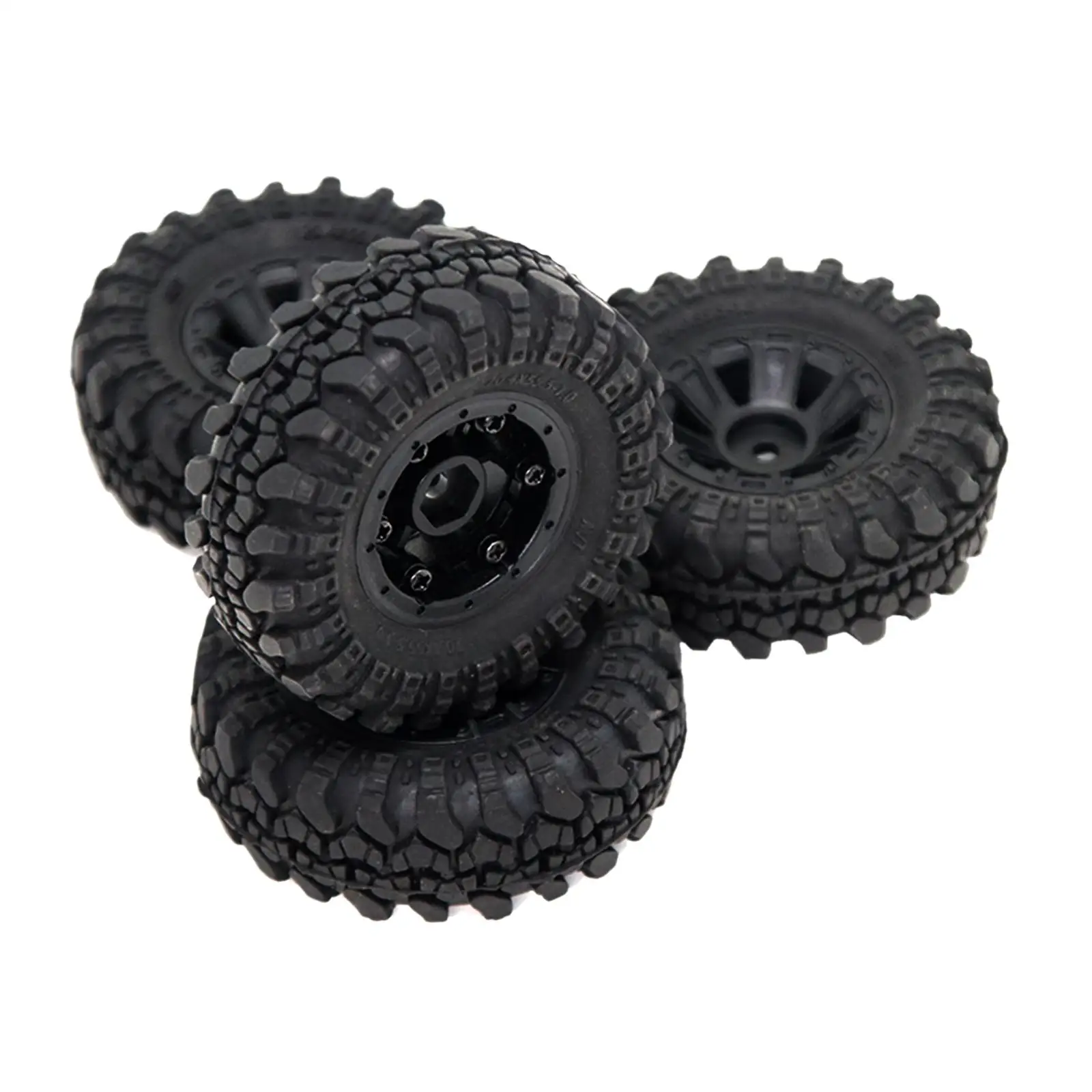 4Pcs RC Tires for Axial SCX24 124 Remote Control Car Spare Part DIY