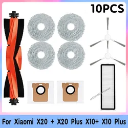 High-Efficiency Vacuum Dust Bag Kit with Brush, Filter, and Mop Cloth Replacement Accessories (10PCS)