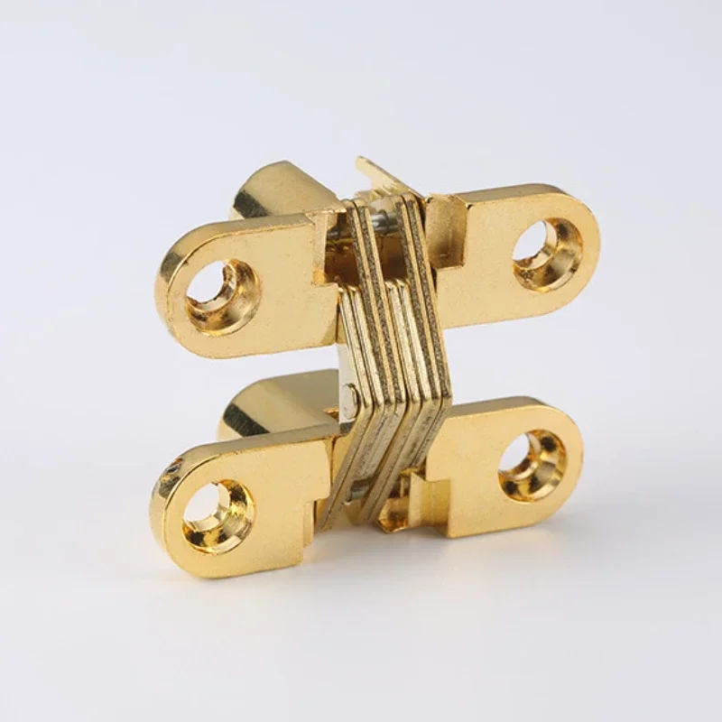 1PCS 8x42MM Myhomera Hidden Hinges Invisible Concealed Barrel Cross Door Hinge Bearing Wooden Box for Folding Window Furniture