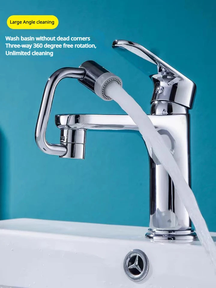 Prolunga per rubinetto girevole a 1080°, aeratore universale per acqua Prolunga per rubinetto girevole a 1080°, aeratore universale per acqua