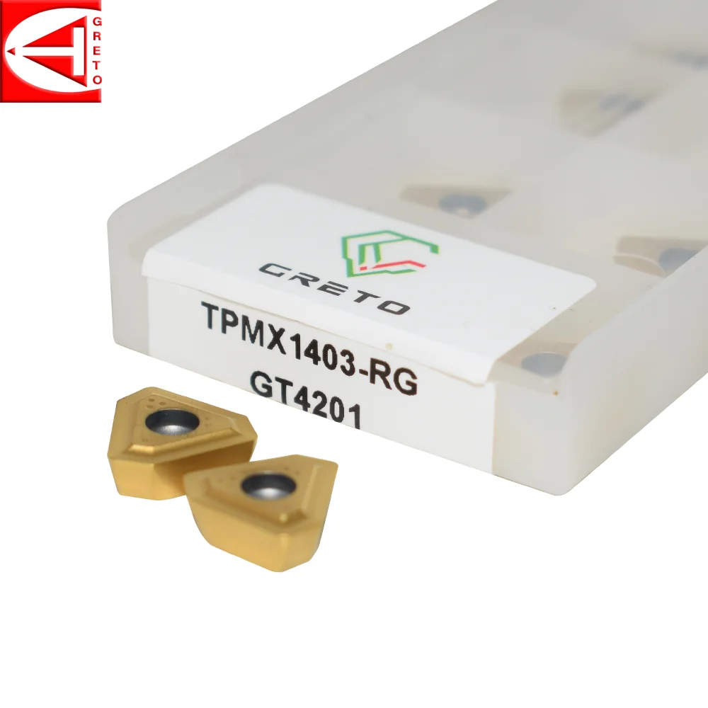

GRETO TPMX1403-RG GT4201 GT4202 Metal Milling Tools Cemented Carbide TPMX 1403RG TPMX140308R-G