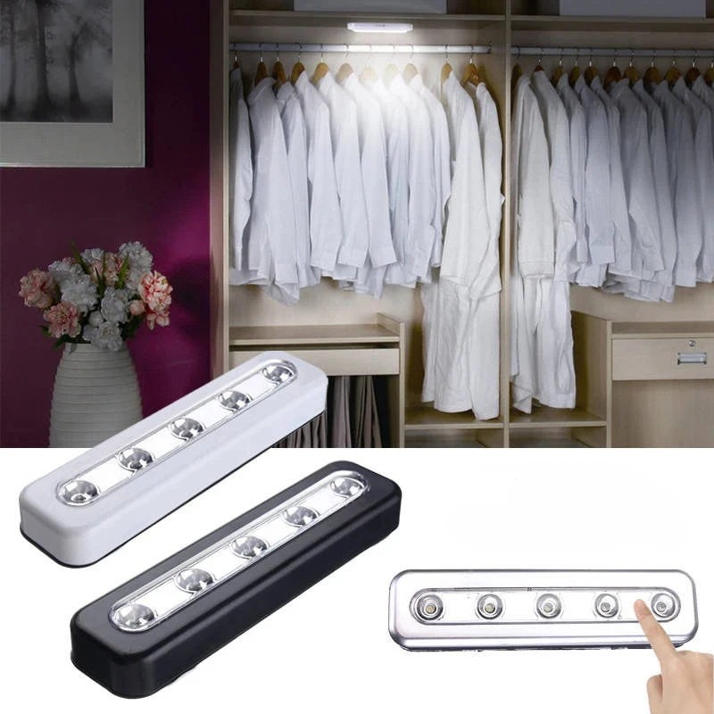 Under Cabinet Lights Touch LED Night Light Lighting for Wardrobe Closet Kitchen Aisle Bedroom Decor Wall Lamps