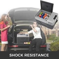 SucceBuy 30л 40л 50л автомобильный холодильник портативный компрессор холодильник морозильная камера с колесом и выдвижной планкой для кемпинга, пикника, катания на лодках — изображение 5