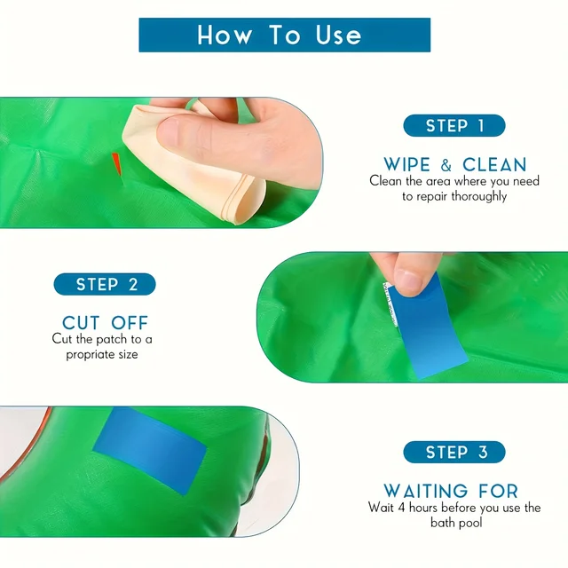 10/20 Pieces Underwater Self-adhesive Swimming Pool Patch, PVC Swimming Pool Repair Kit, Underwater Repair Swimming Pool Patch 6