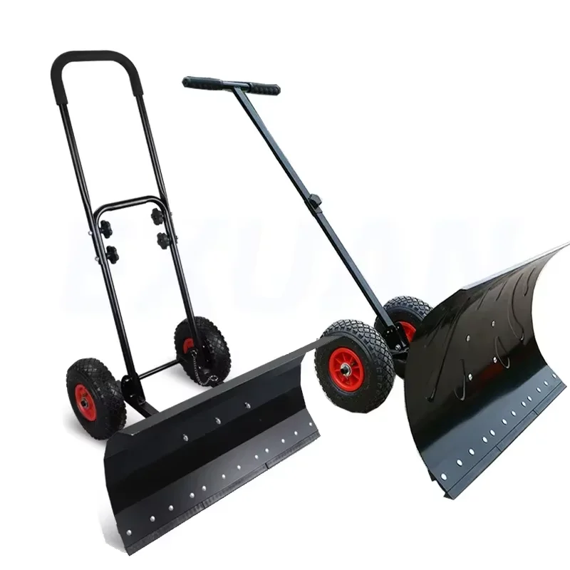 Wheeled Hand Push Snow Removal Shovel Large Snow Removal Tool Vehicle Snow Removal Artifact Snow Removal Machine With Wheels 6