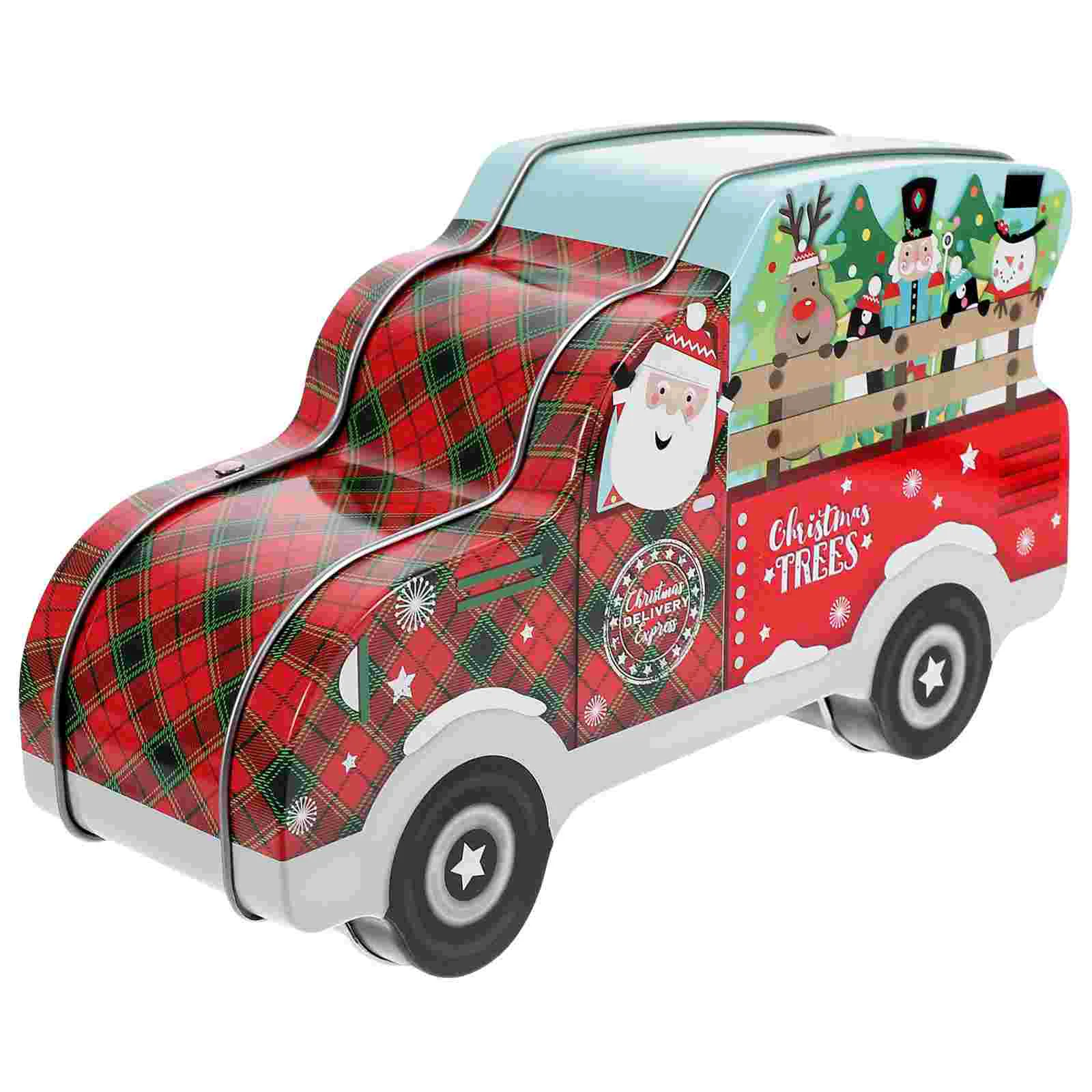 

Gift Candy Box Car Shape Biscuits Box Tinplate Candy Jars
