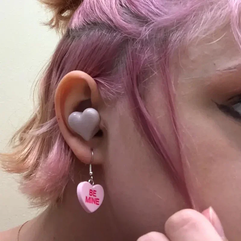 Heartbuds Wireless Earphones TWS Earbuds Bluetooth Headset Heart Buds Women High Quality Fashion Gaming Student Headphones Girl