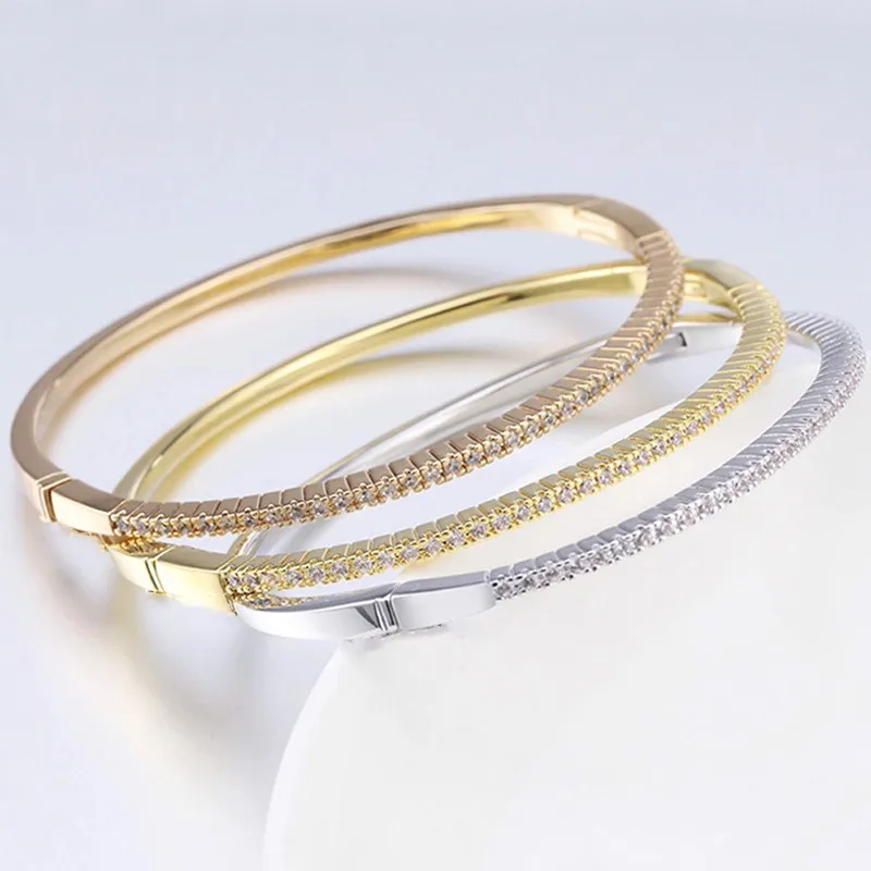 Luxury Fine Jewelry Bangles Bracelets For Women Bijoux Femme Armbanden Voor Vrouwen Gifts - 6