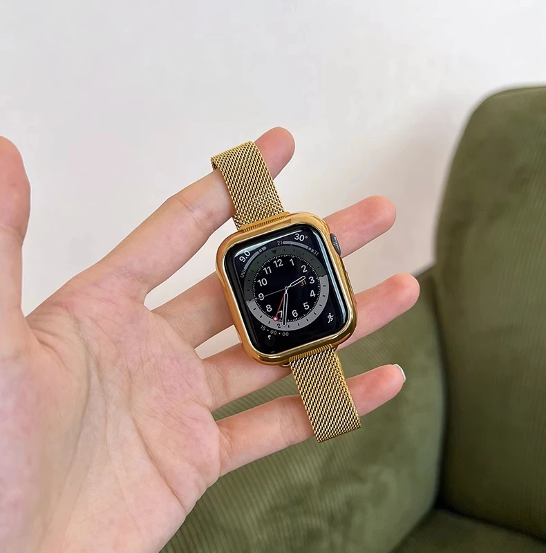 Sleek Stainless Steel Magnetic Milanese Watch Band