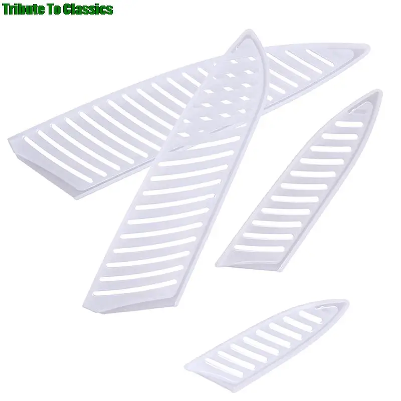 Transparent Plastic Knife Cover Blade Protector For 3/5/7/8 Inch 4pcs knife cover