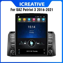 

For UAZ Patriot 3 2016 - 2021 Car Multimedia Player 2 Din 9.7" Tesla Screen GPS Navigator Android Autoradio Stereo Head Unit