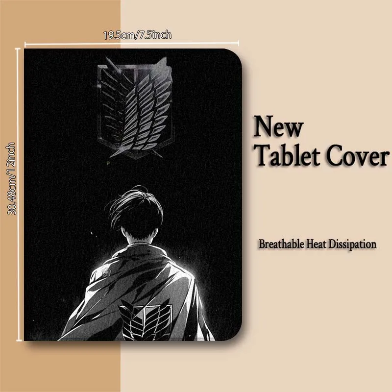Attack on Titan Logo Tablet Case - Anime-Inspired Design