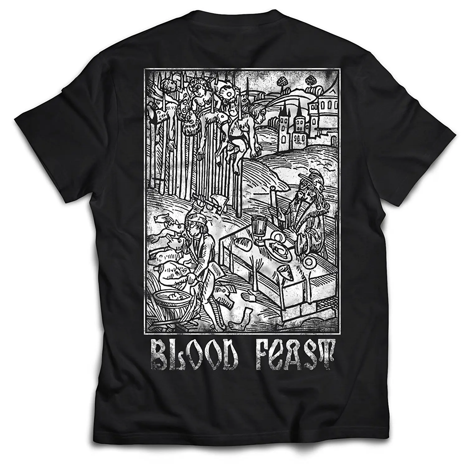 blood feast Vlad Dracula Vampire. Vlad The Impaler T Shirt. New 100% Cotton Short Sleeve O-Neck T-shirt Casual Clothing Mens Top 3