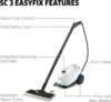 SC3 Steam Cleaner with Attachments, Multi Purpose Power Steamer – Chemical-Free, 40 Sec Heat-Up, Continuous Steam - for 3