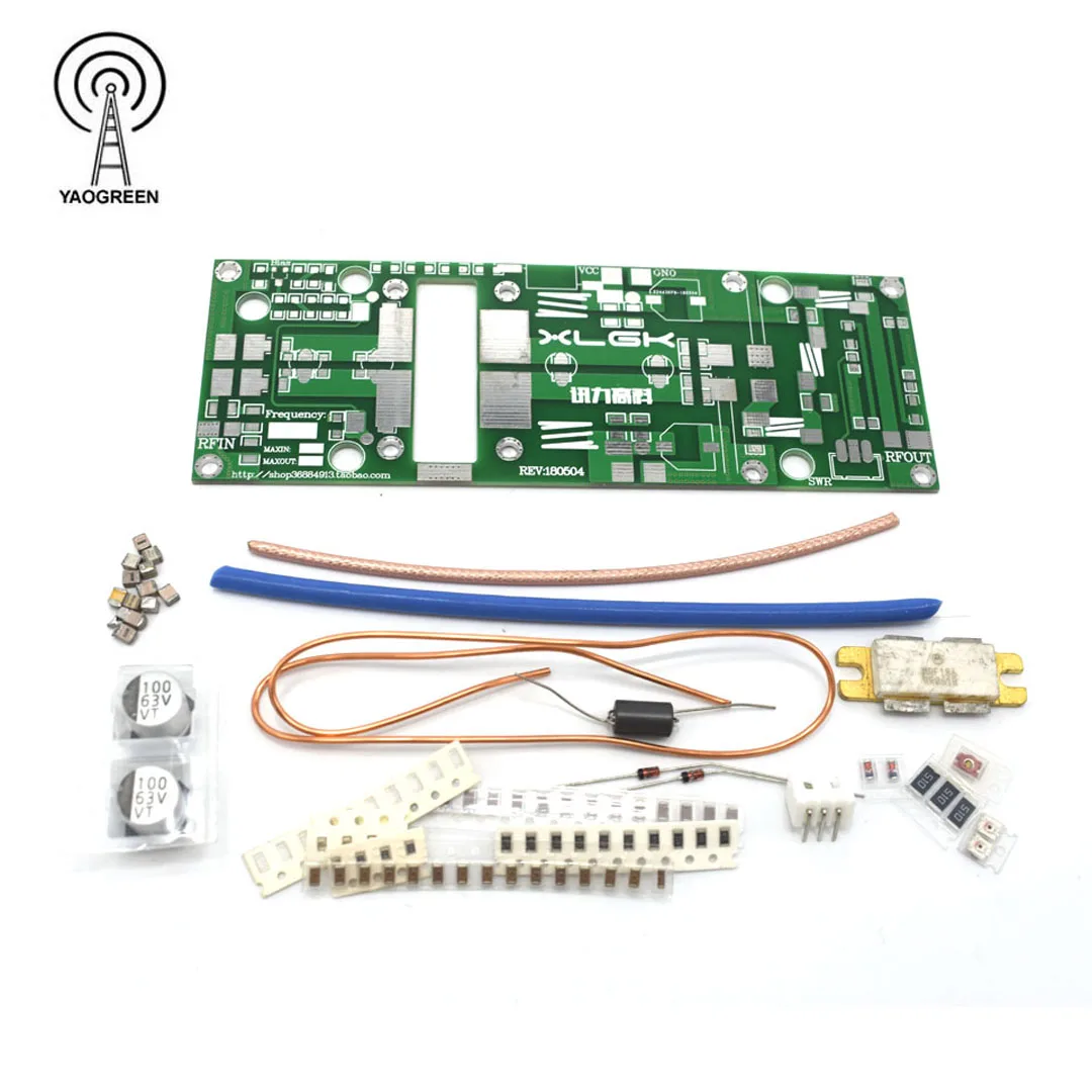 YAOGREENHAM UHF 100 Вт FM 400 МГц-470 МГц RF усилитель мощности плата DIY комплекты для