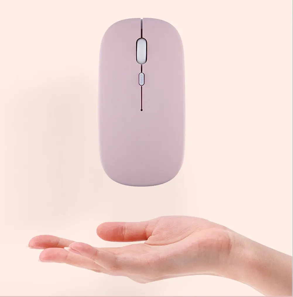 마카론 충전식 무선 블루투스 마우스 2.4G USB 마우스 안드로이드 윈도우 태블릿 노트북 PC IPAD 모바일