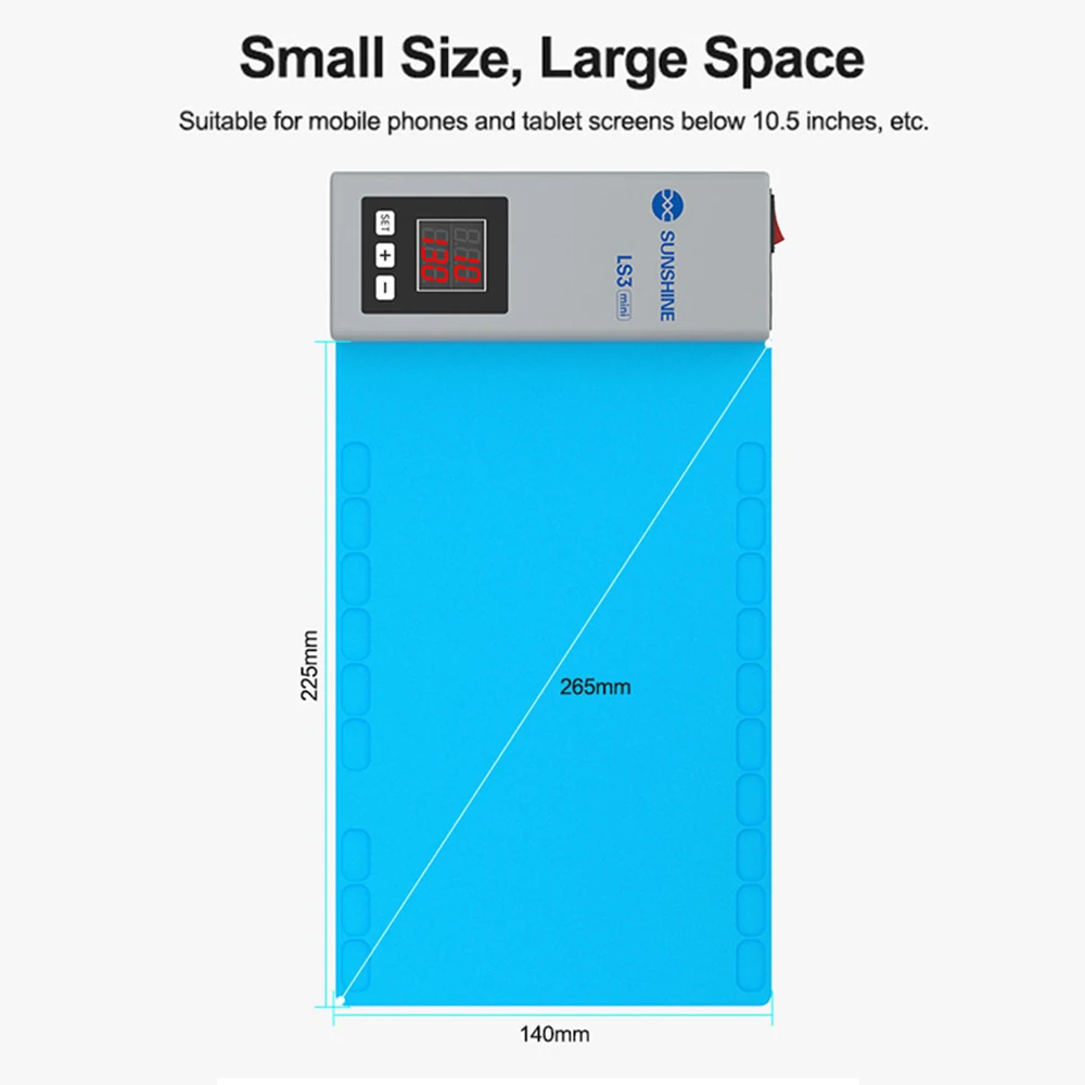 LCD Screen Separator SUNSHINE LS3-Mini Heating Table Separation Pad for Mobile Phone and Tablet Repair Screen Disassembly Tool