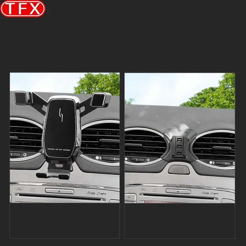 Car Mobile Phone Holder Air Vent Mount Gravity Bracket Stand For Ford Focus MK2 2005-2011