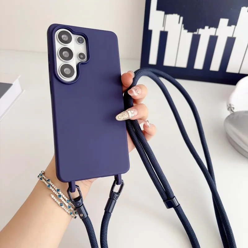 Outdoors Lanyard Case For Samsung Galaxy A37 A57 A17 A16 A36 A56 A55 A35 A15 Shockproof Durable Crossbody Cord Strap_voghion.com