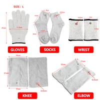 Electrode Silver Fiber Gloves Socks Bracers ​for TENS Body Massager Knee Protectors Muscle Unit Body Massage Device Accessories 1