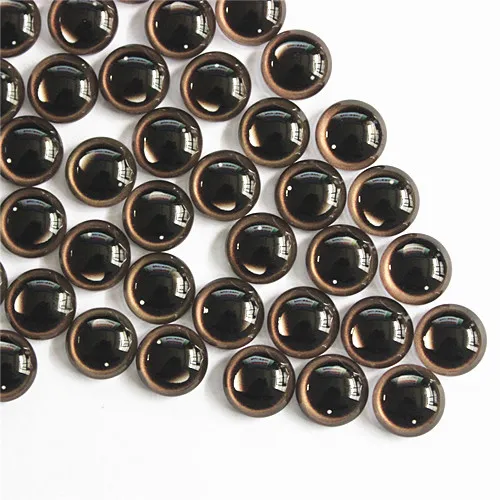 20Pcs 8-18mm Glass Eyes for DIY Sewing Dolls Crafts Accessories Cat Eye  Dragon Dinosaur Eye Round Cabochon