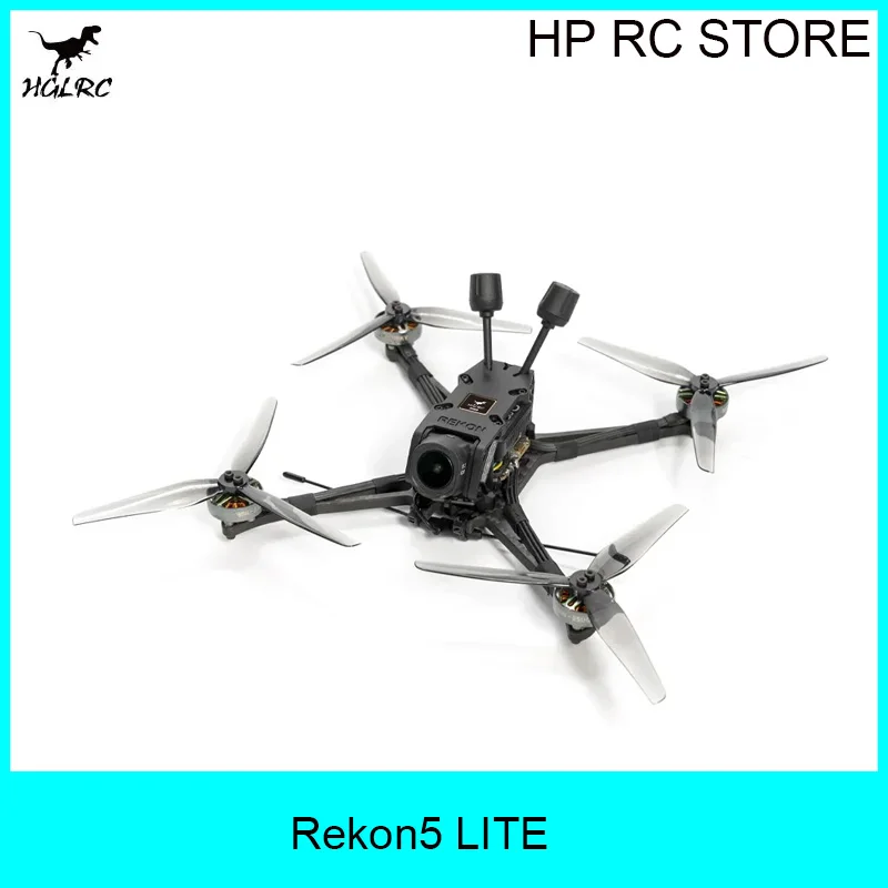 HGLRC Rekon5 LITE 5인치 FPV 장거리 쿼드콥터 파워 키트 (카메라 제외) VTX O4 Pro RC 장난감 (남아용) 야외 프리스타일 드론