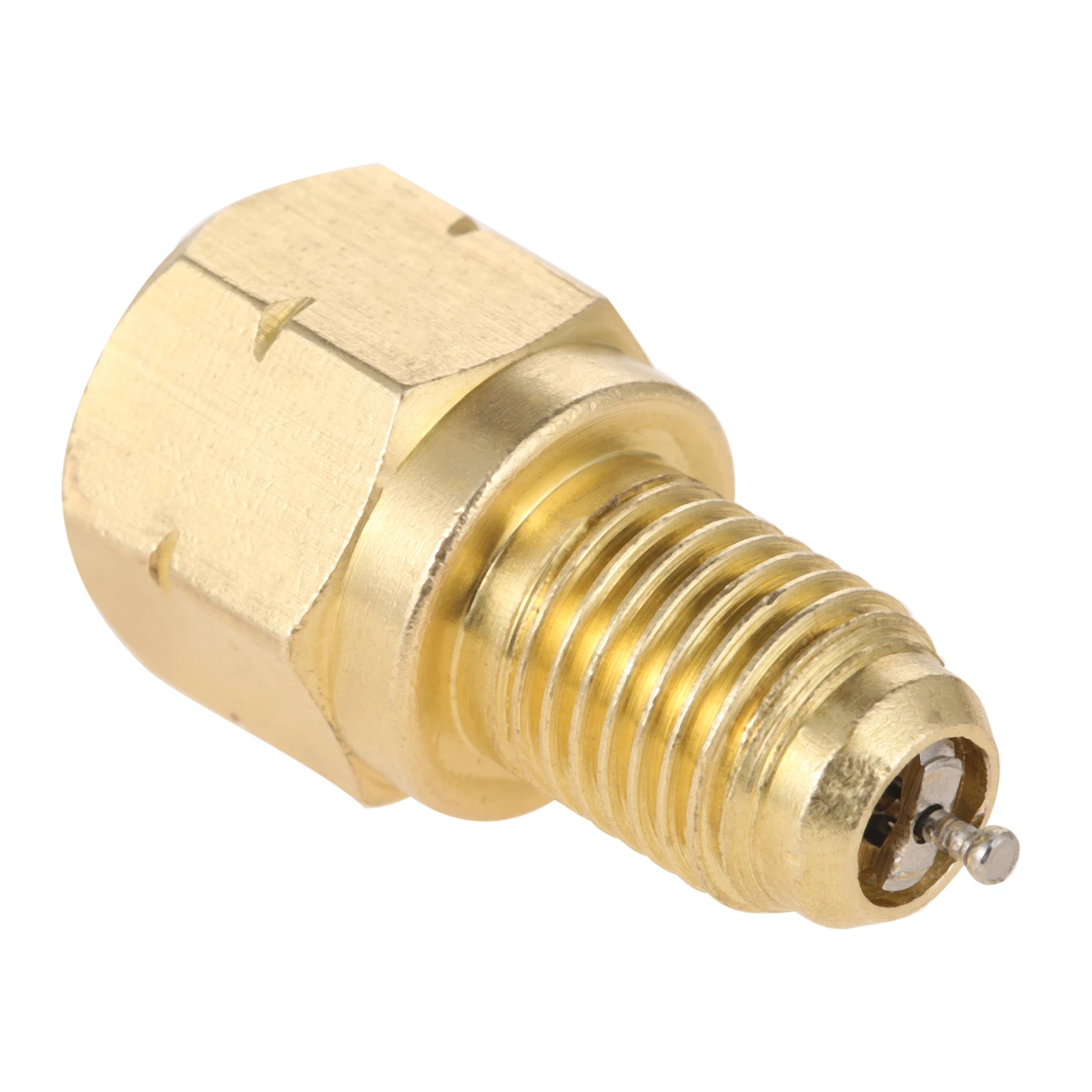 R1234YF Brass Hose For R134a Vacuum Pump Adapter Fitting 1/2 Inch ACME Thread 