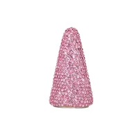 Sparkling Diamond Solid Wood Rings Display Stands Jewelry Rack Cone Shape Rings Holders Single Finger Rings Showcase Stand 2