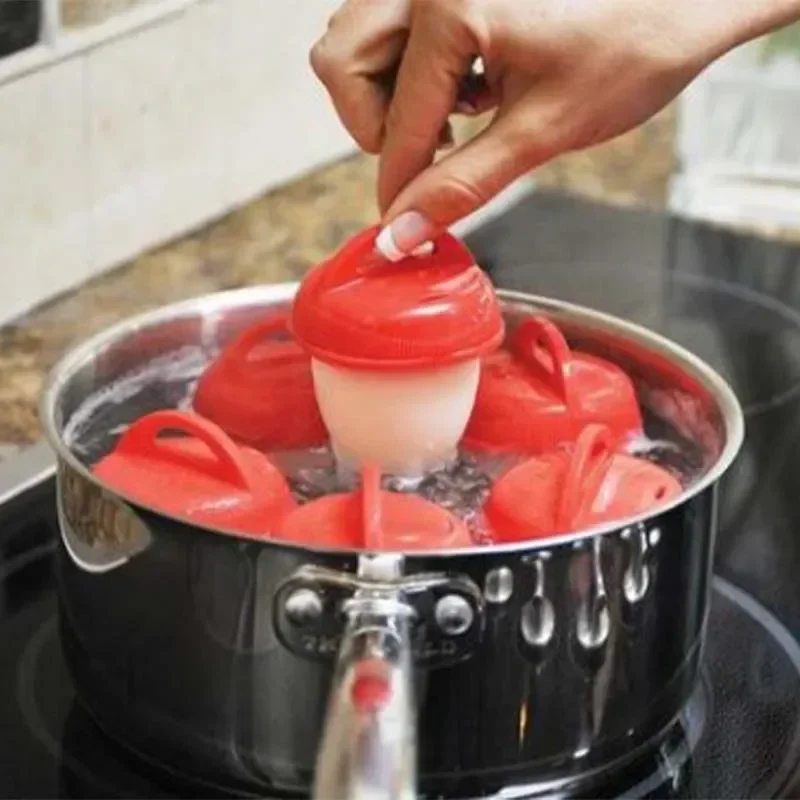 1pc Silicone Egg Poacher Non-Stick Egg Boiler Mold Cups Steamer Kitchen Gadgets Tools
