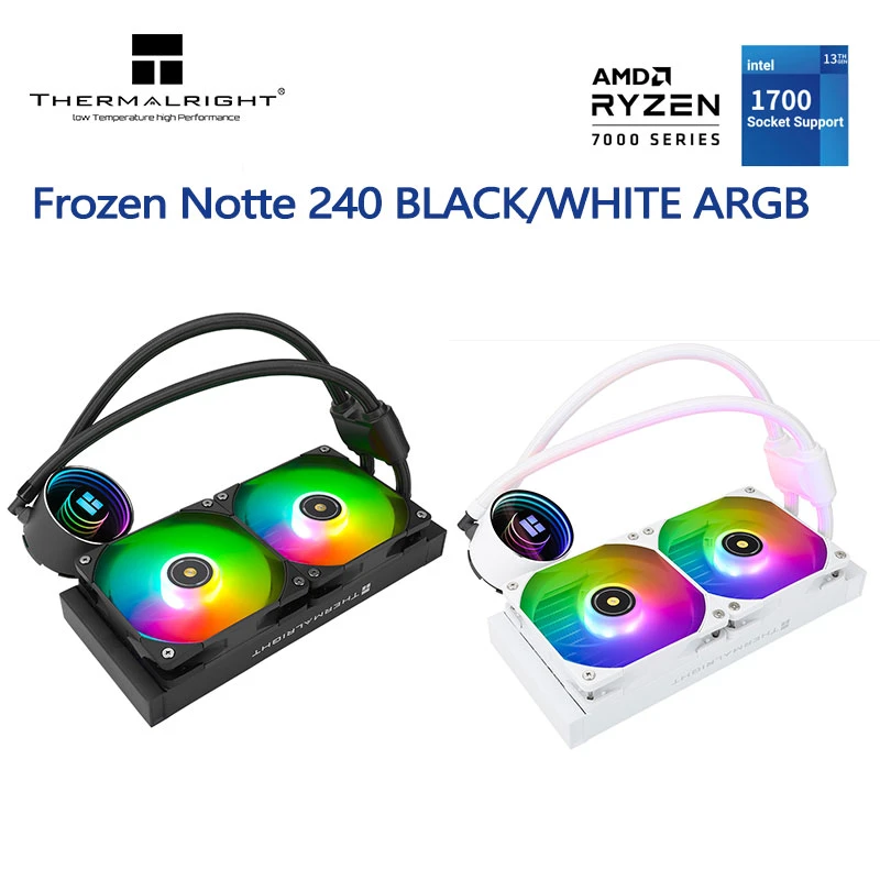 Thermalright Frozen Notte 240 WHITE ARGB CPU Water Cooling Computer Cooler Liquid Fan Ventilador
