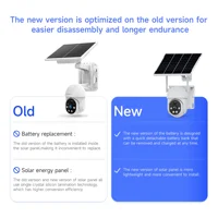 XIAOVV 3MP caméra solaire sans fil à 2 objectifs caméra PTZ WiFi avec batterie intégrée caméra de Surveillance vidéo longue durée de veille iCsee 6