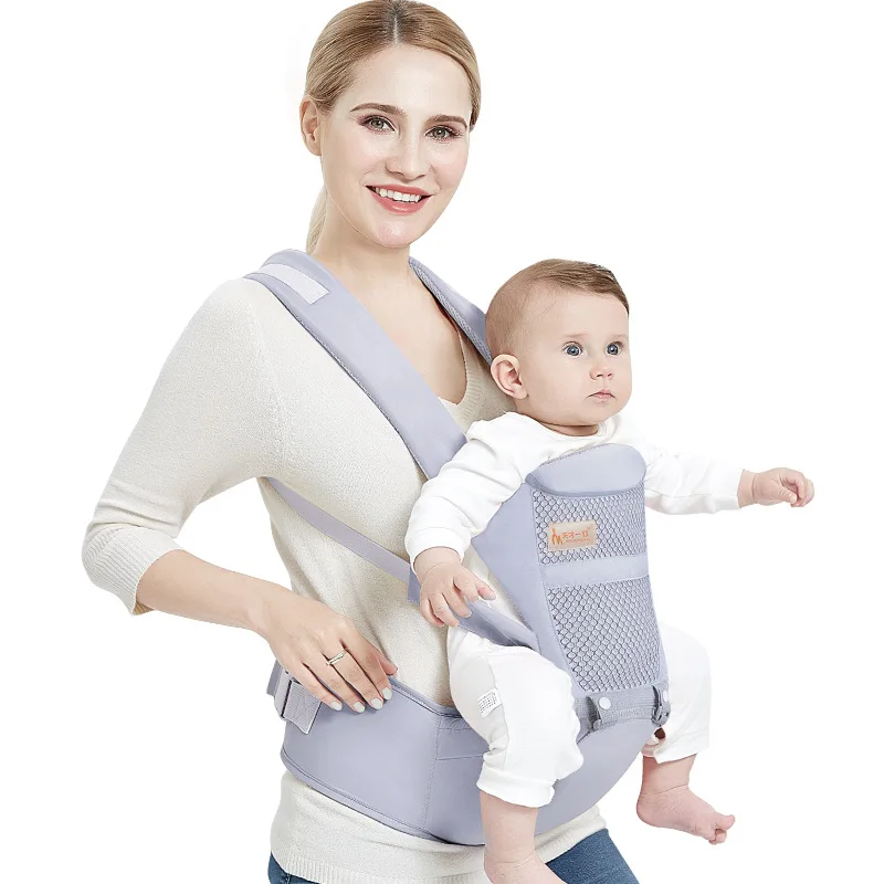 Ergonomic Baby Carrier Infant Hipseat Sling Front Facing Large-Capacity Wrap Carrier For Kangaroo Baby Travel 0-48 Months Wraps