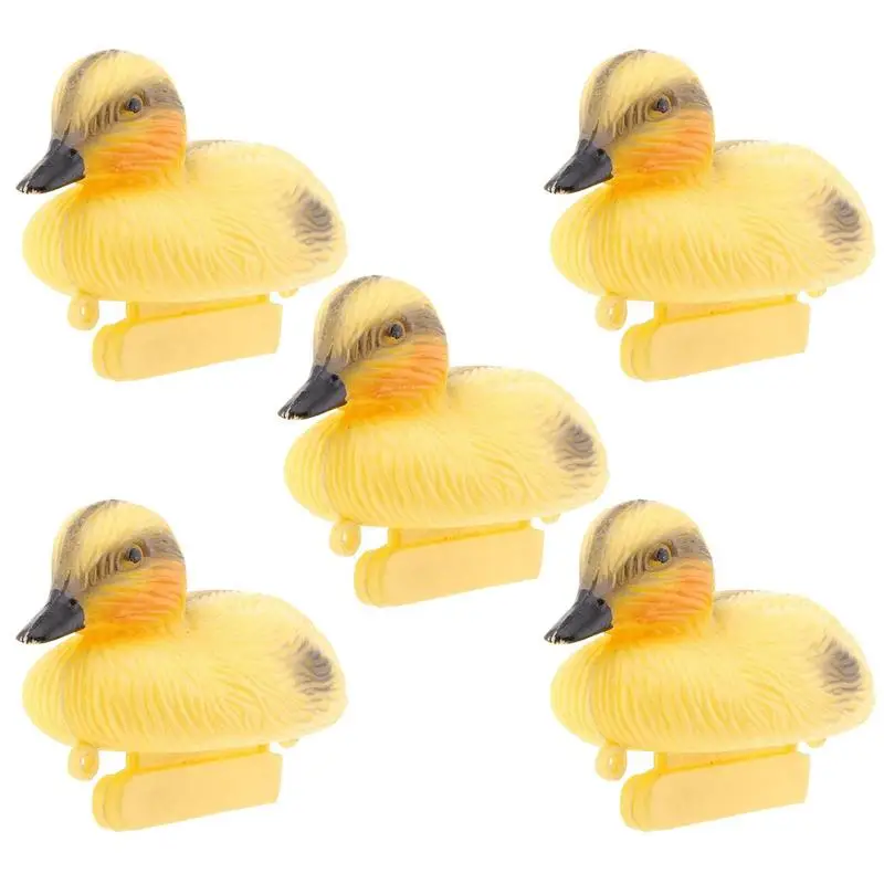 

5 Pack Floating Duck Fish Pond Ornament Plastic Ducklings Decoy Mallard Realistic Duck Decoy For Garden Yard Lawn Decor