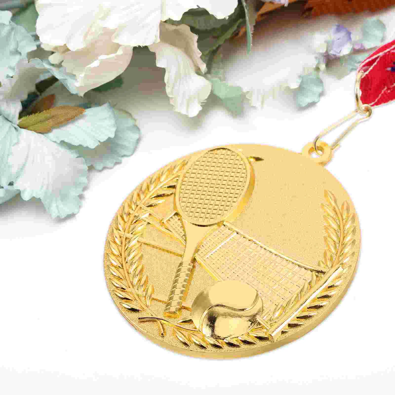 Durable Tennis Medals Kids Sports Awards Metal Trophies Club School Souvenirs Participation Medals For Bulk Metal Medal Team