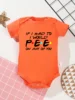 Newborn Short Sleeve Toddler Rompers Baby Boy Girl Bodysuit Infant Jumpsuit Fashion If I Had To I Would Pee On Any of You 5