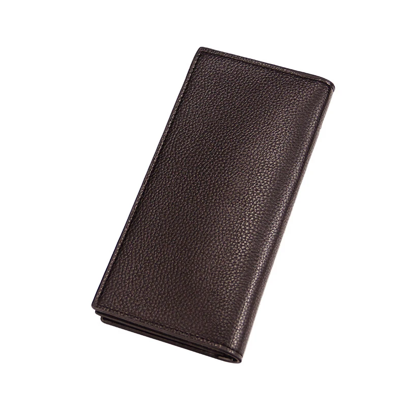 New men's long wallet, fashionable men's magnetic buckle clutch, large capacity multi-card slot wallet 2